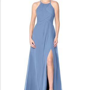 Azazie Ginger Allure Dress, Dusty Blue